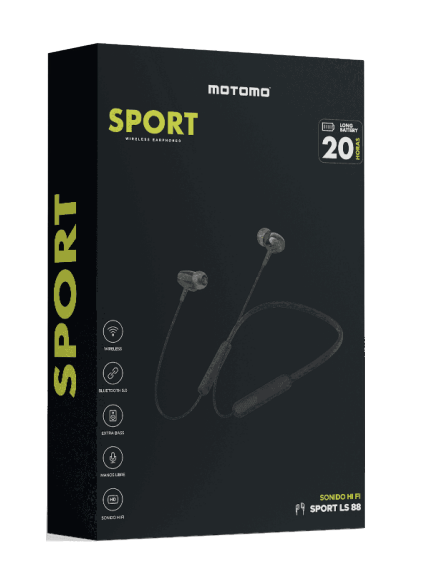 Audífonos Bluetooth Sport Ls88 Motomo Negro – imagen 2