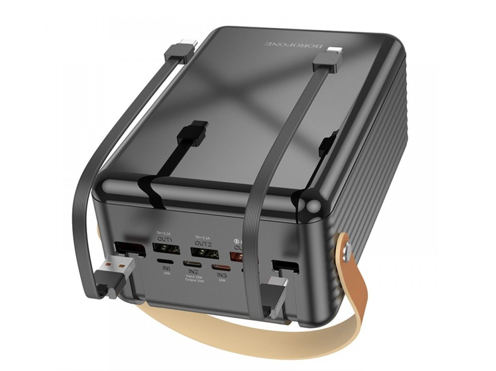 Powerbank Carga Rapida Borofone Bj32 80000mAh Negro – imagen 4