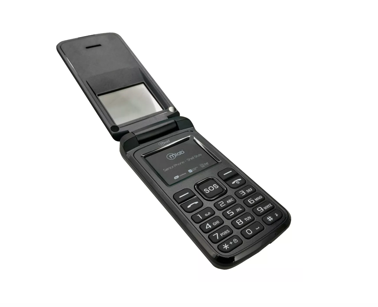 Telefono Celular Senior Adulto Mayor Microlab Boton Sos 4g 9312 Microlab Negro – imagen 3