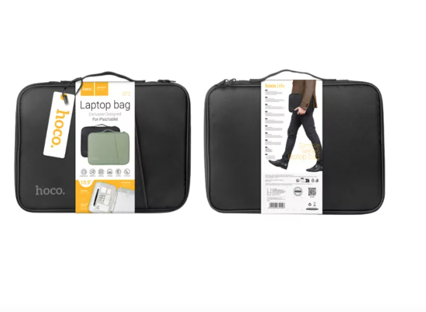 Bolso Notebook 12.9 Pulgadas Hoco Gt2 Negro – imagen 2