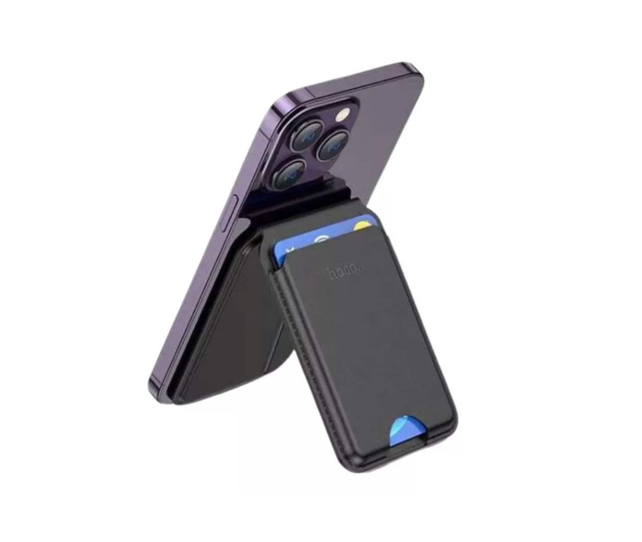 Tarjetero Magnetico Magsafe Para Iphone Hoco Gt3 Negro