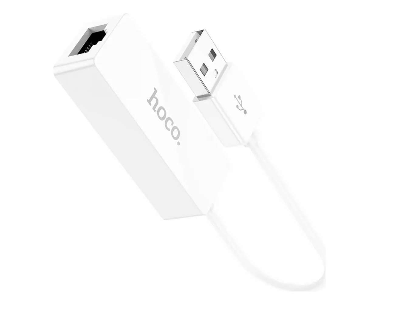 Adaptador Hoco Ua22 Usb Tipo C a Rj45 Blanco – imagen 3