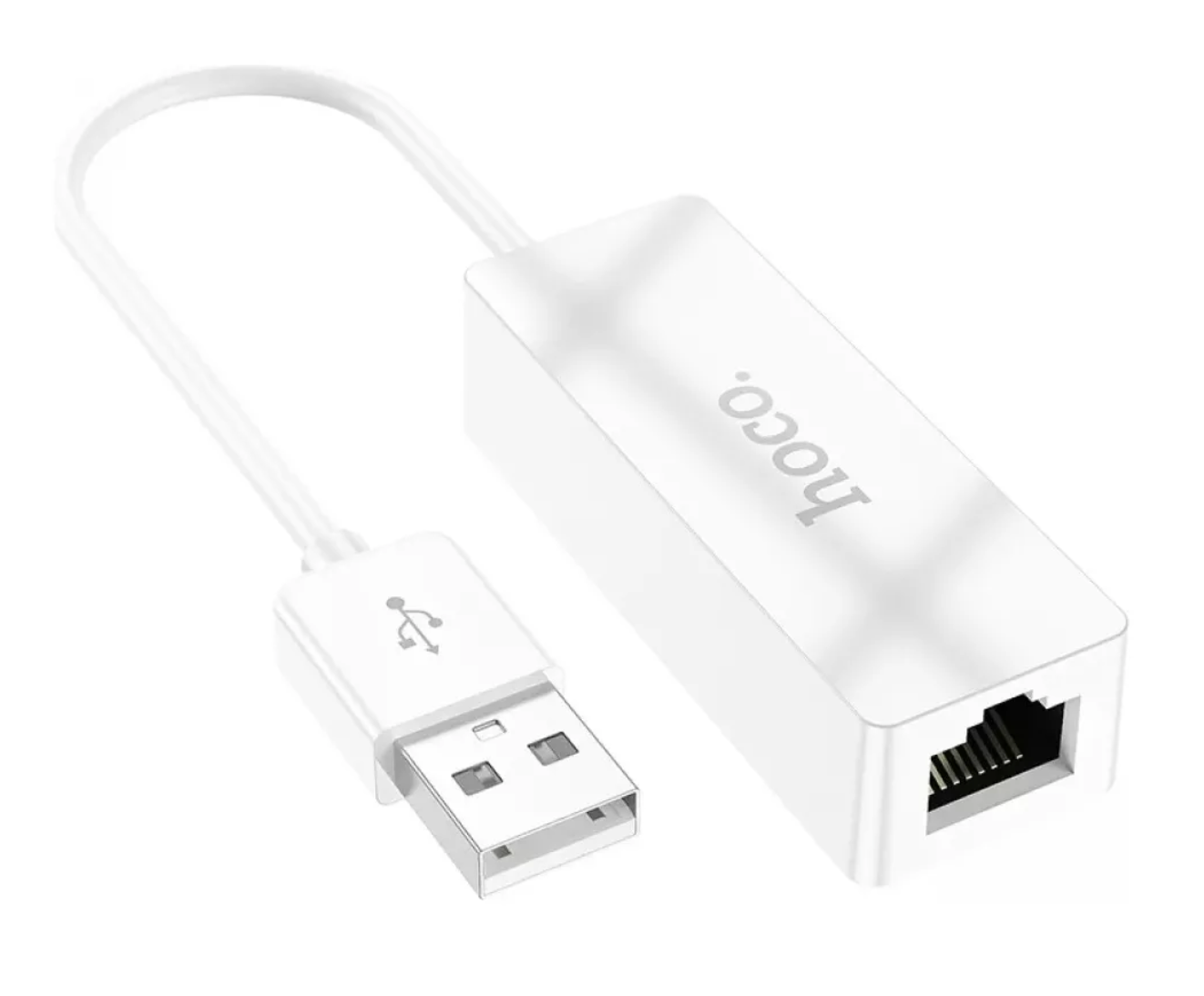 Adaptador Hoco Ua22 Usb Tipo C a Rj45 Blanco – imagen 2