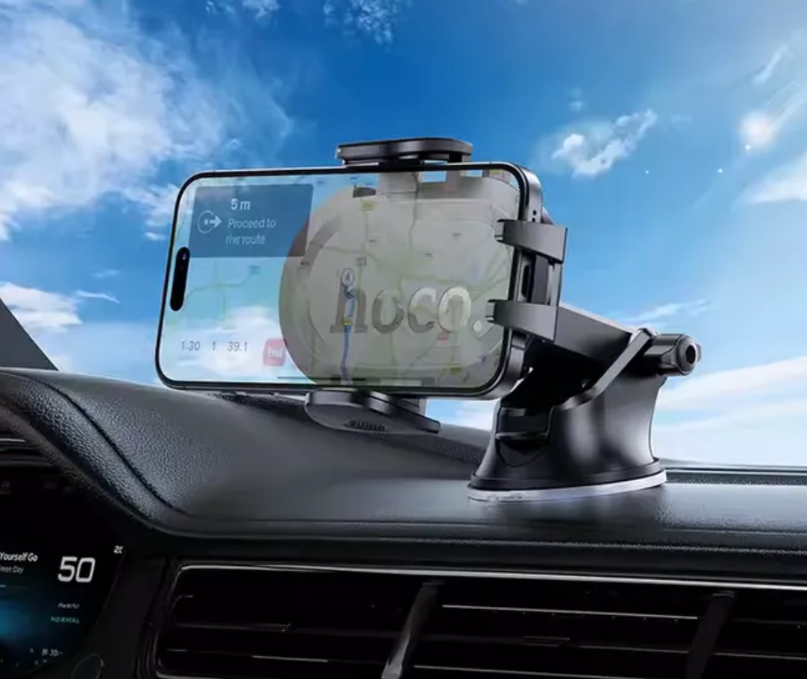 Soporte De Auto Tablero Parabrisas Hoco H54 Negro – imagen 2