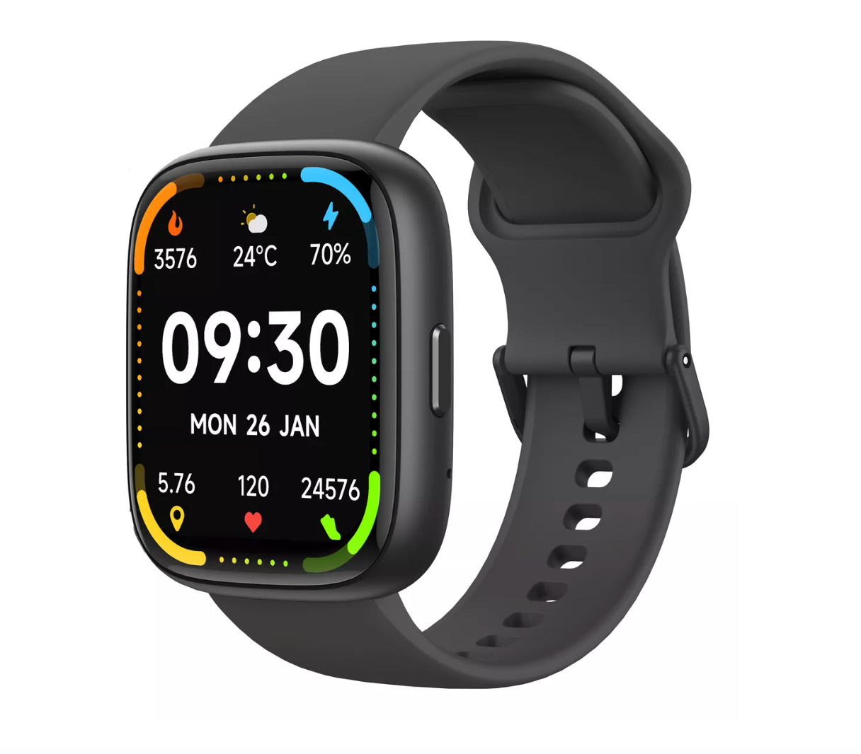 Reloj Smartwatch Aiwa Deportivo Aw-swi26b Lite Negro