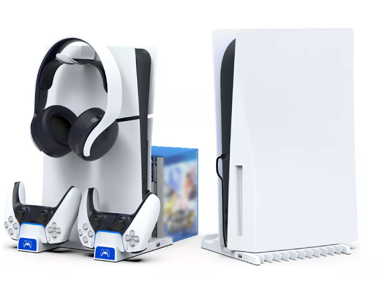 Soporte Multifuncional Cargador Ipega Pg-p5s009 Para Ps5 Slim Blanco – imagen 2