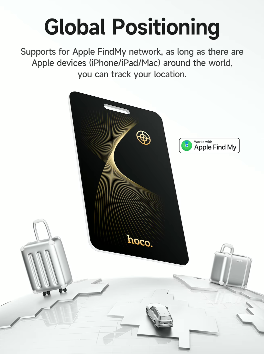 Dispositivo Inteligente Anti Pérdida Hoco E92 Gps Negro – imagen 2