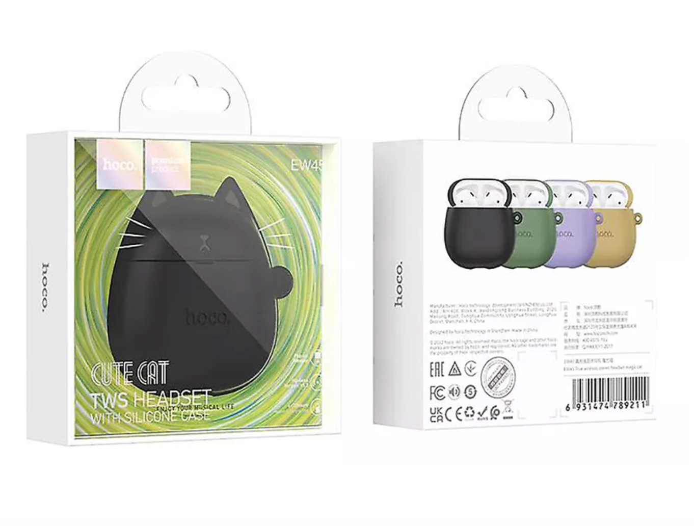 Audífonos Bluetooth Hoco Ew45 Tws Negro – imagen 3