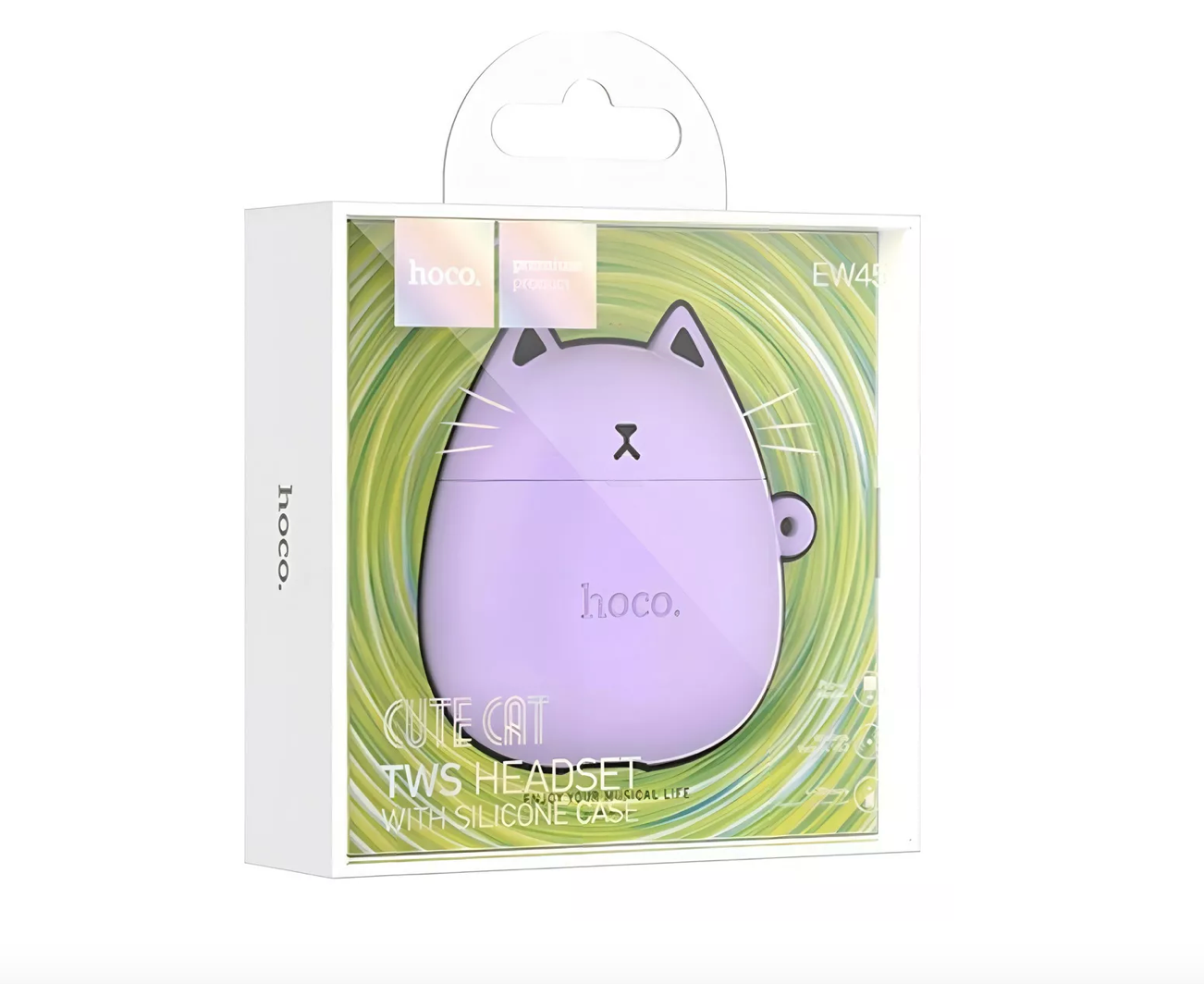 Audífonos Bluetooth Hoco Ew45 Tws Violeta – imagen 2