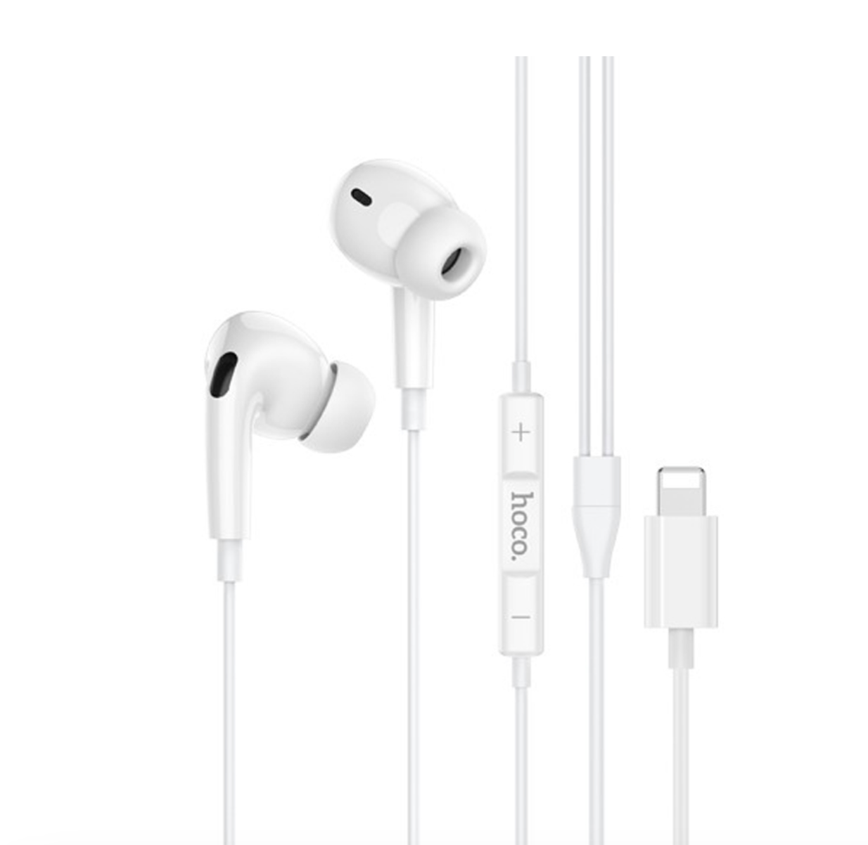 Audífonos In Ear Hoco M111 Pro Para Lightning Blanco