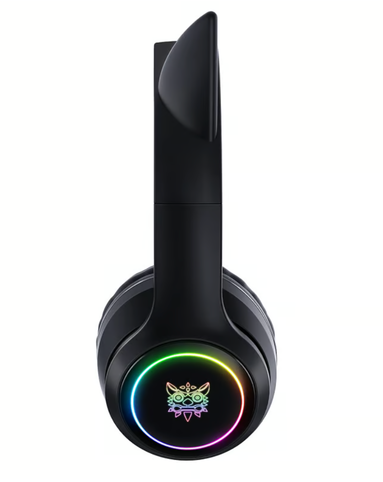 Audifonos Gamer Onikuma B90 Orejas de Gato Negro – imagen 3