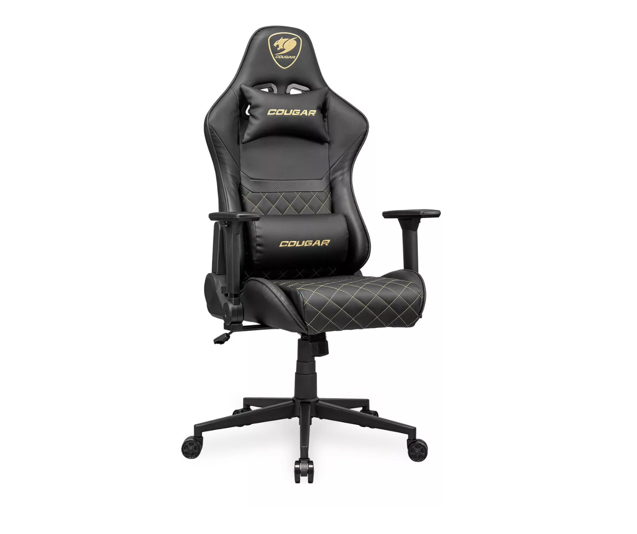 Silla Gamer Cougar Armor One V2 Cuero Sintetico Negro Dorado