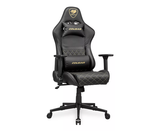 Silla Gamer Cougar Armor One V2 Cuero Sintetico Negro Dorado