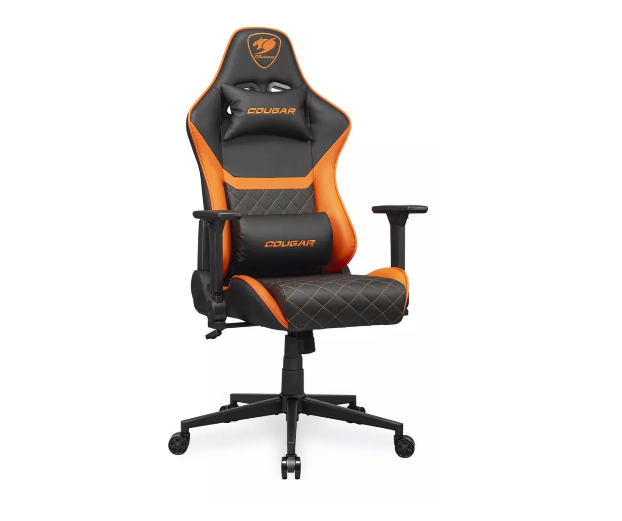 Silla Gamer Cougar Armor One V2 Cuero Sintetico Negro Naranjo
