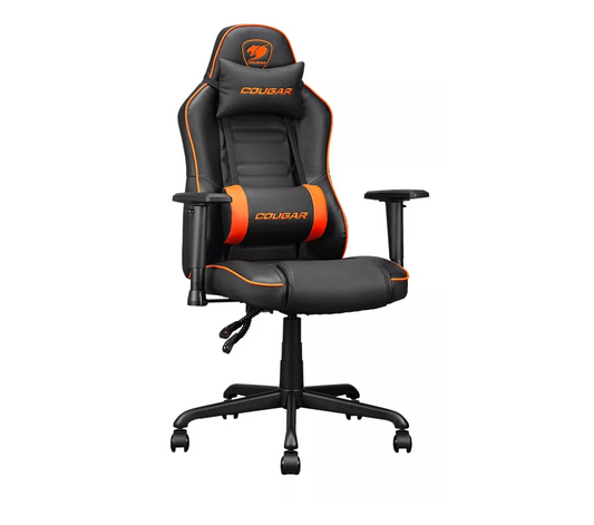 Silla Gamer Cougar Fusion S Cuero Sintetico Negro Naranjo