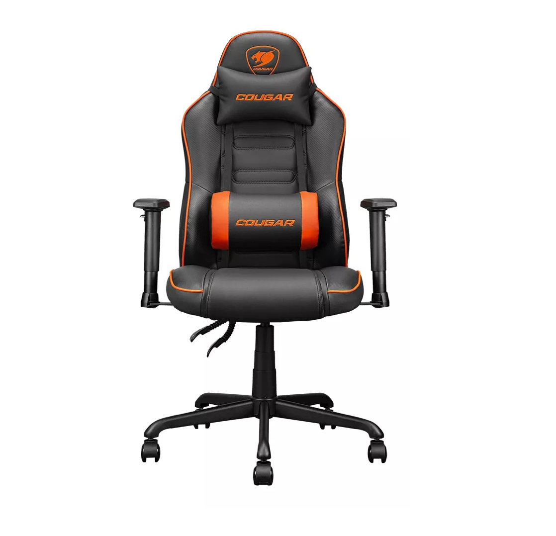 Silla Gamer Cougar Fusion S Cuero Sintetico Negro Naranjo – imagen 2