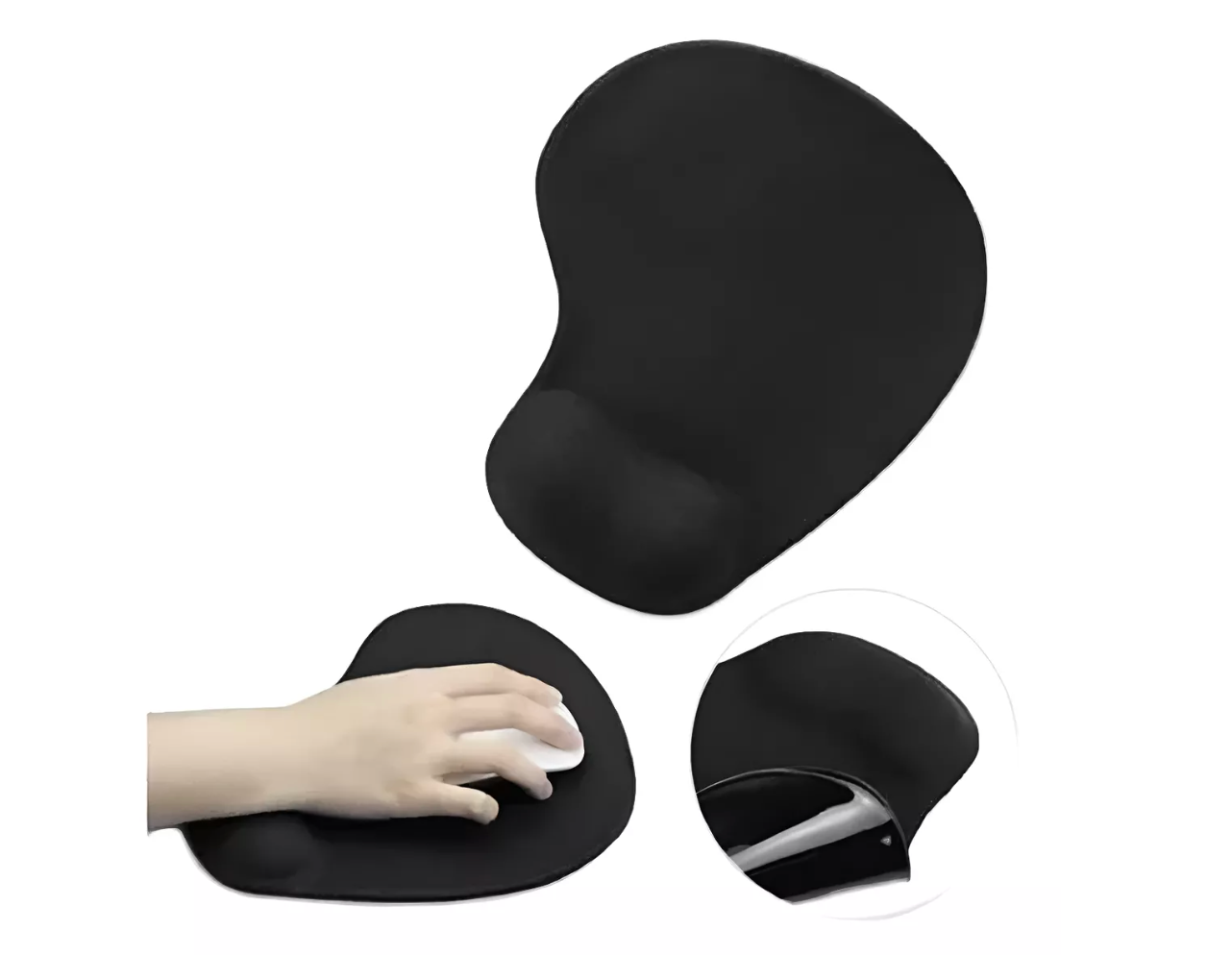 Mousepad Apoya Muñeca Gel Generico Negro – imagen 2