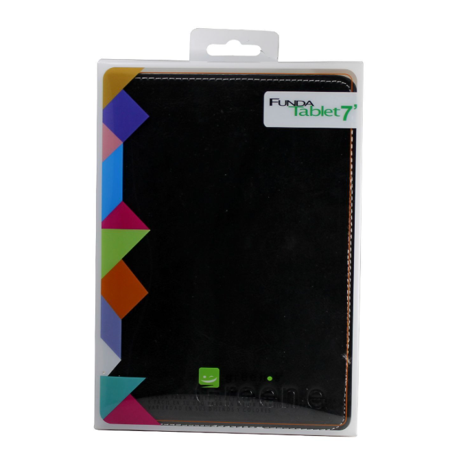 Carcasa Flip Cover Ecocuero 7 Pulgadas Universal Negro – imagen 3