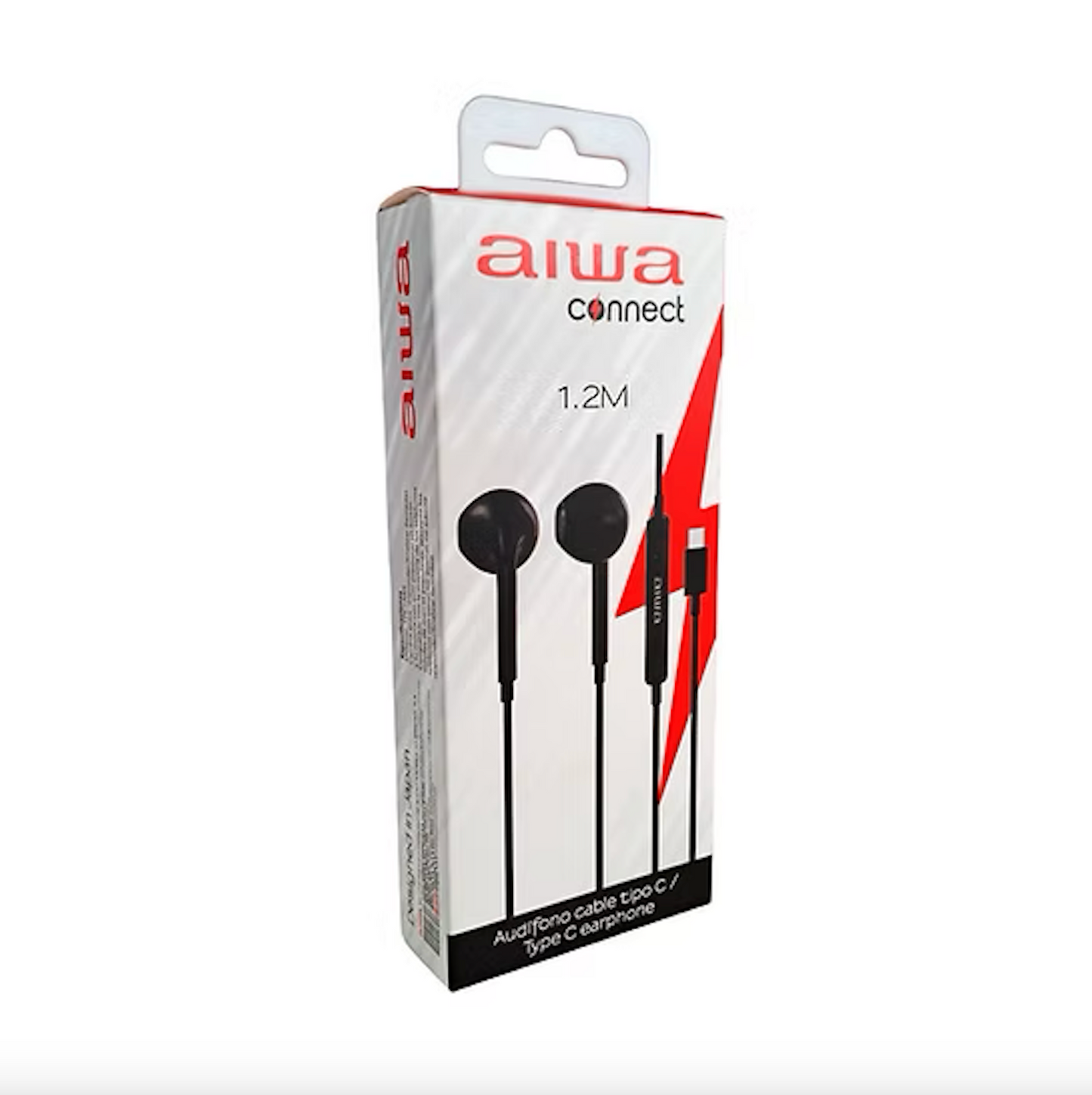 Audifonos In Ear Aiwa Conector Tipo C Aw-TC113n Negro – imagen 2