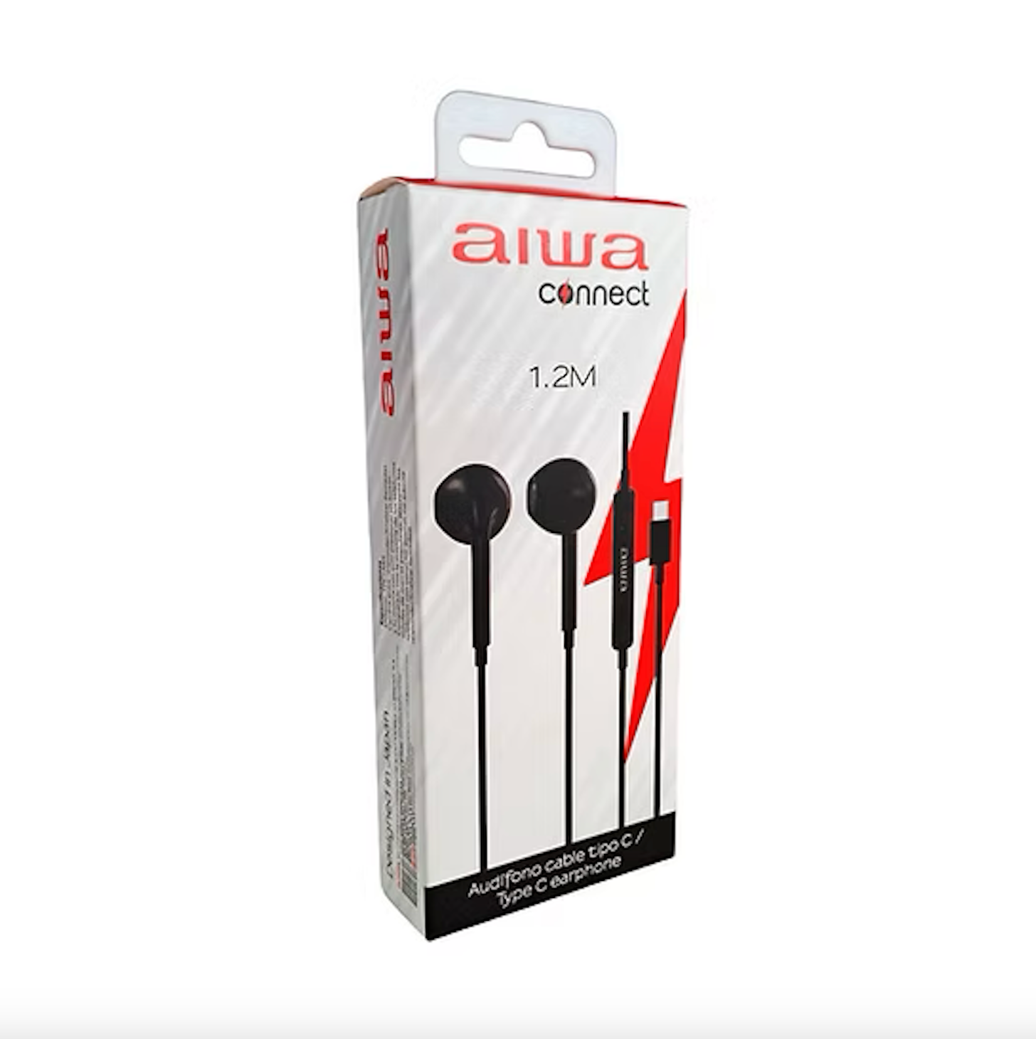 Audifonos In Ear Aiwa Conector Tipo C Aw-TC113n Negro – imagen 2