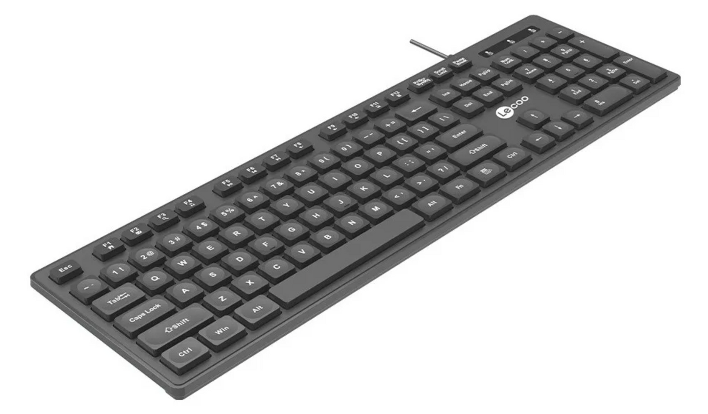 Teclado Con Cable Lenovo Leeco KB103 Negro – imagen 2