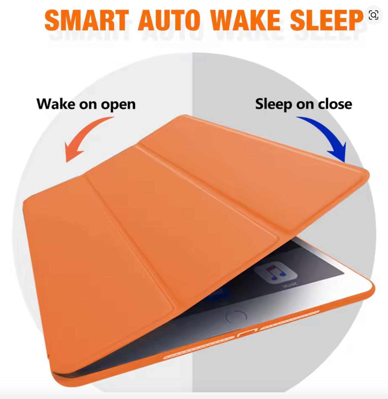 Carcasa Flip Cover Smart Para Ipad 10.9 10th Gen 2022 / 2025 Lila Claro – imagen 3