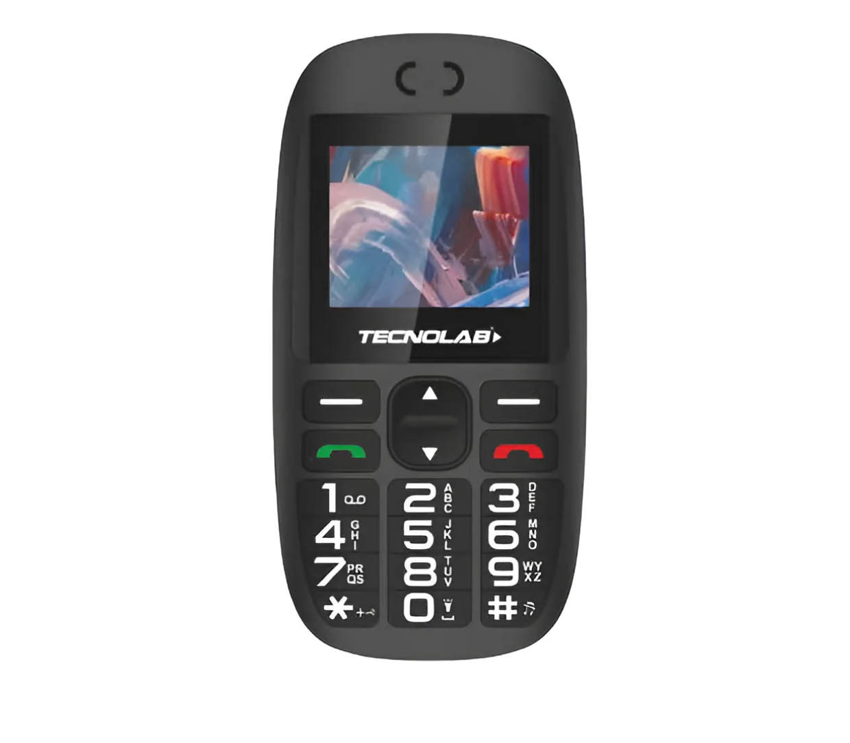 Teléfono Senior Tecnolab Tl486 4g Bt 1.7 Adulto Mayor Gris