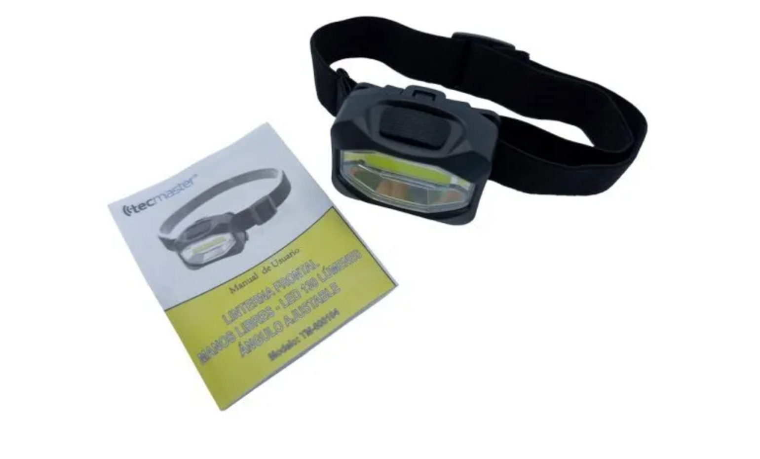Linterna Frontal Manos Libres 3w Tecmaster Negro – imagen 2