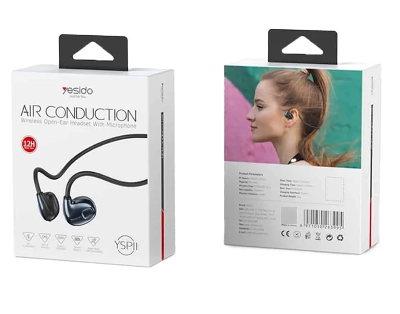 Audifonos Bluetooth Deportivos Conduccion Osea Yesido Ysp11 Negro – imagen 2