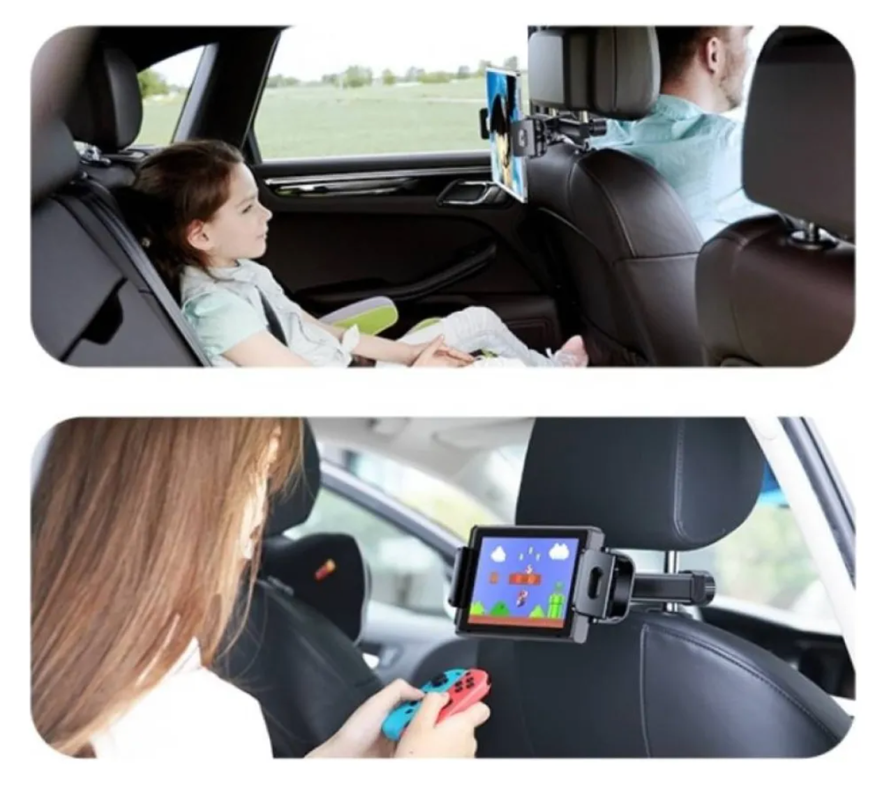 Soporte Respaldo Asiento Para Tablet Usams Zj068 Negro – imagen 2