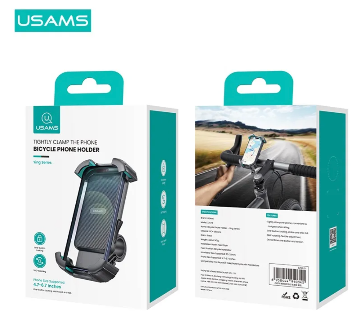 Soporte De Moto Y Bicicleta Usams Zj078 Negro – imagen 2