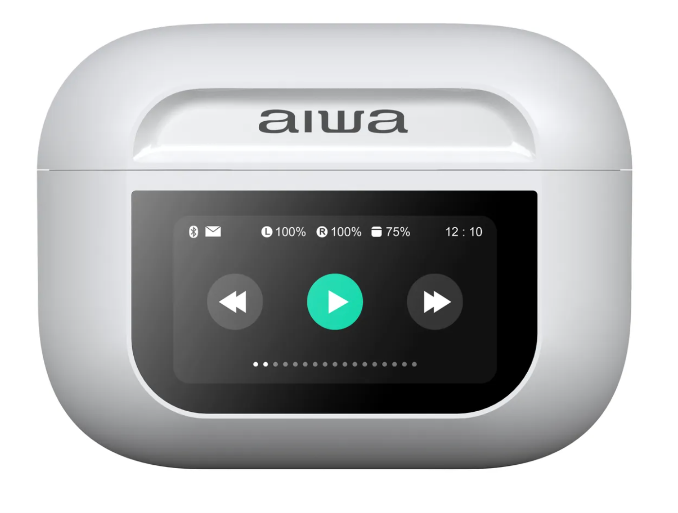 Audífonos Bluetooth Aiwa In Ear Pantalla Táctil Aw-twsgpro Blanco – imagen 3