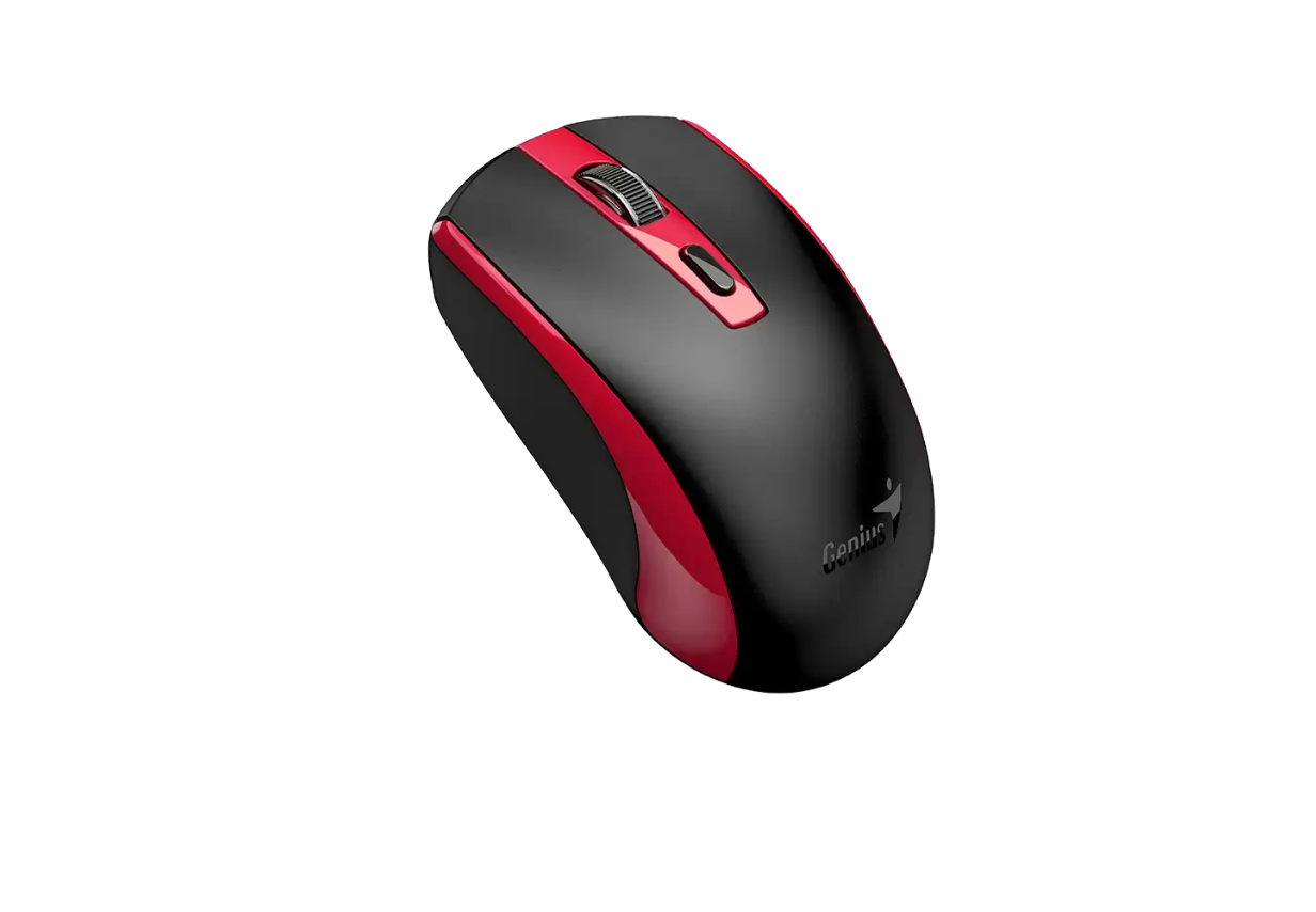 Mouse Inalambrico Recargable Genius Eco-8150 Rojo – imagen 2