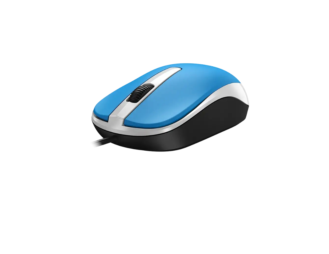 Mouse Con Cable Usb Genius Dx-120 Celeste – imagen 2