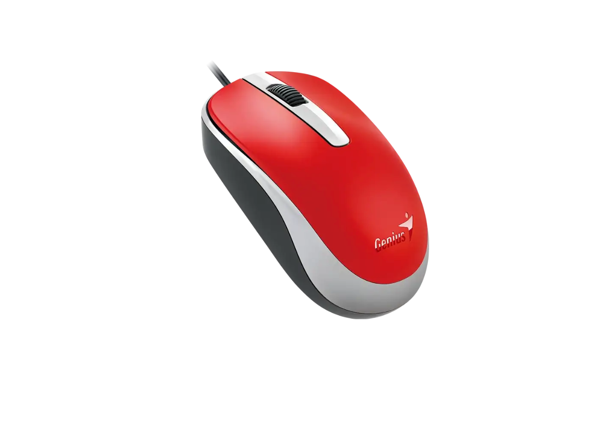 Mouse Con Cable Usb Genius Dx-120 Rojo – imagen 3