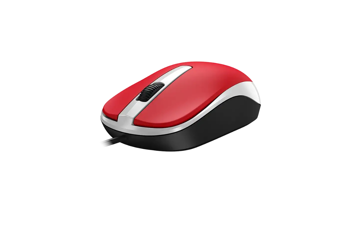 Mouse Con Cable Usb Genius Dx-120 Rojo – imagen 2
