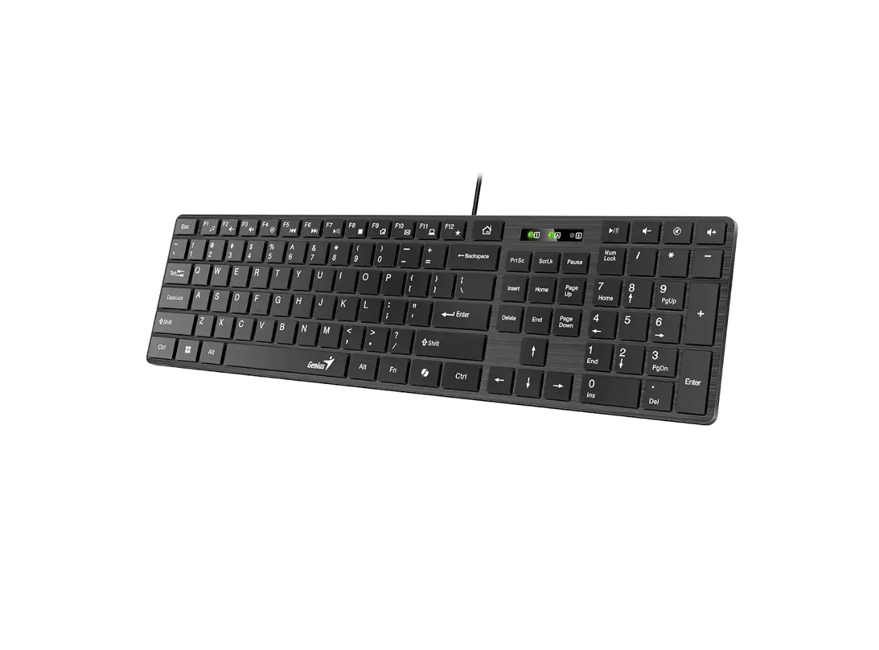 Teclado Con Cable Genius Usb Slimstar 126 Negro – imagen 3
