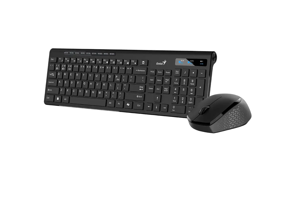 Kit Teclado + Mouse Inalambrico Genius Slimstar 8230 Negro – imagen 2