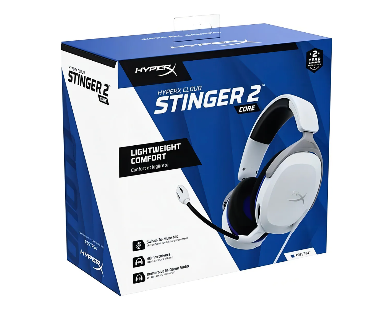 Audífonos Gamer Hyperx Cloud Stinger Core 2 Ps5 Blanco – imagen 4
