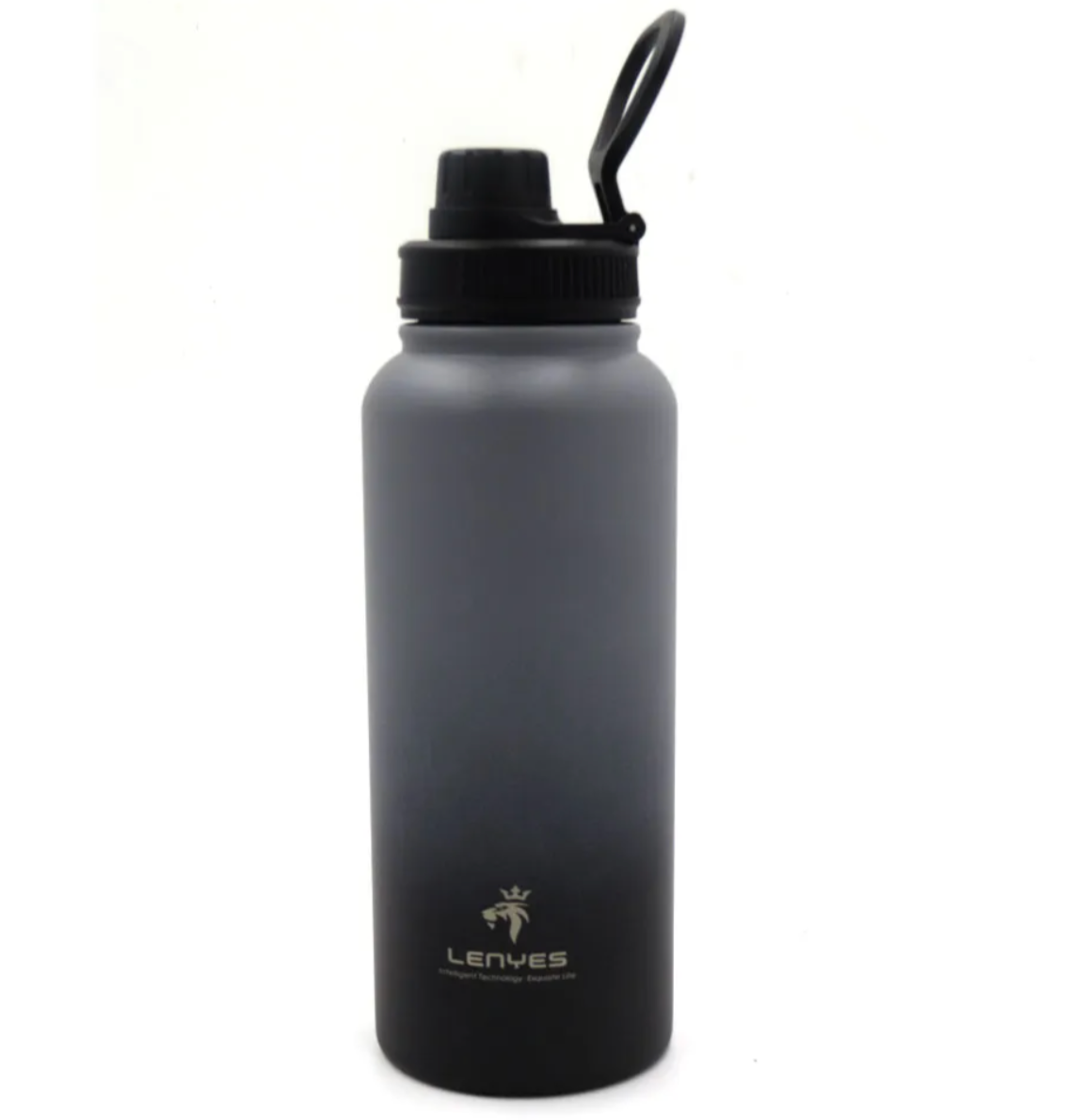 Botella Lwb202 Acero Inoxidable 1 Litro Gris Negro – imagen 2