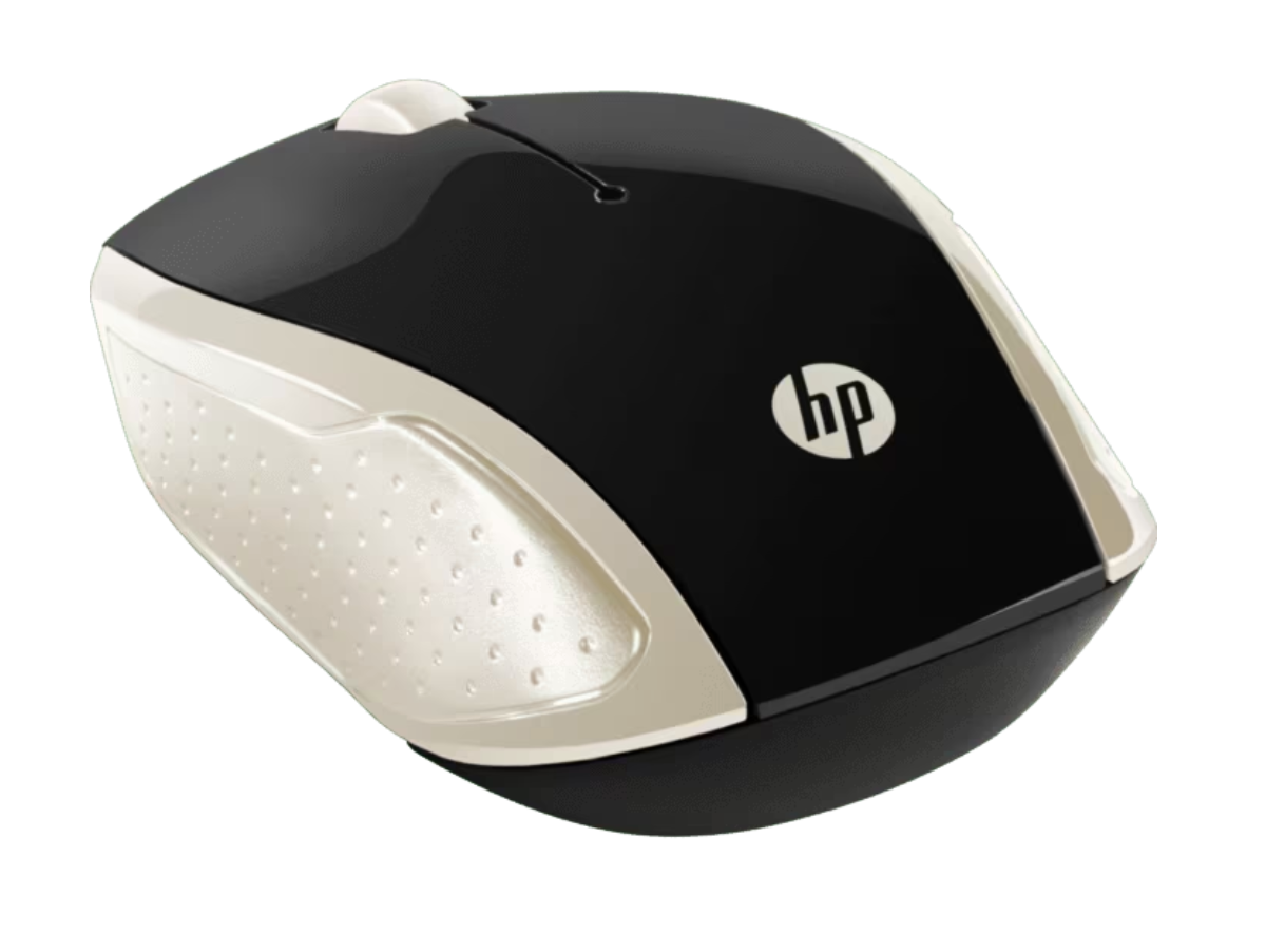 Mouse Inalambrico Hp 200 Negro Dorado – imagen 3