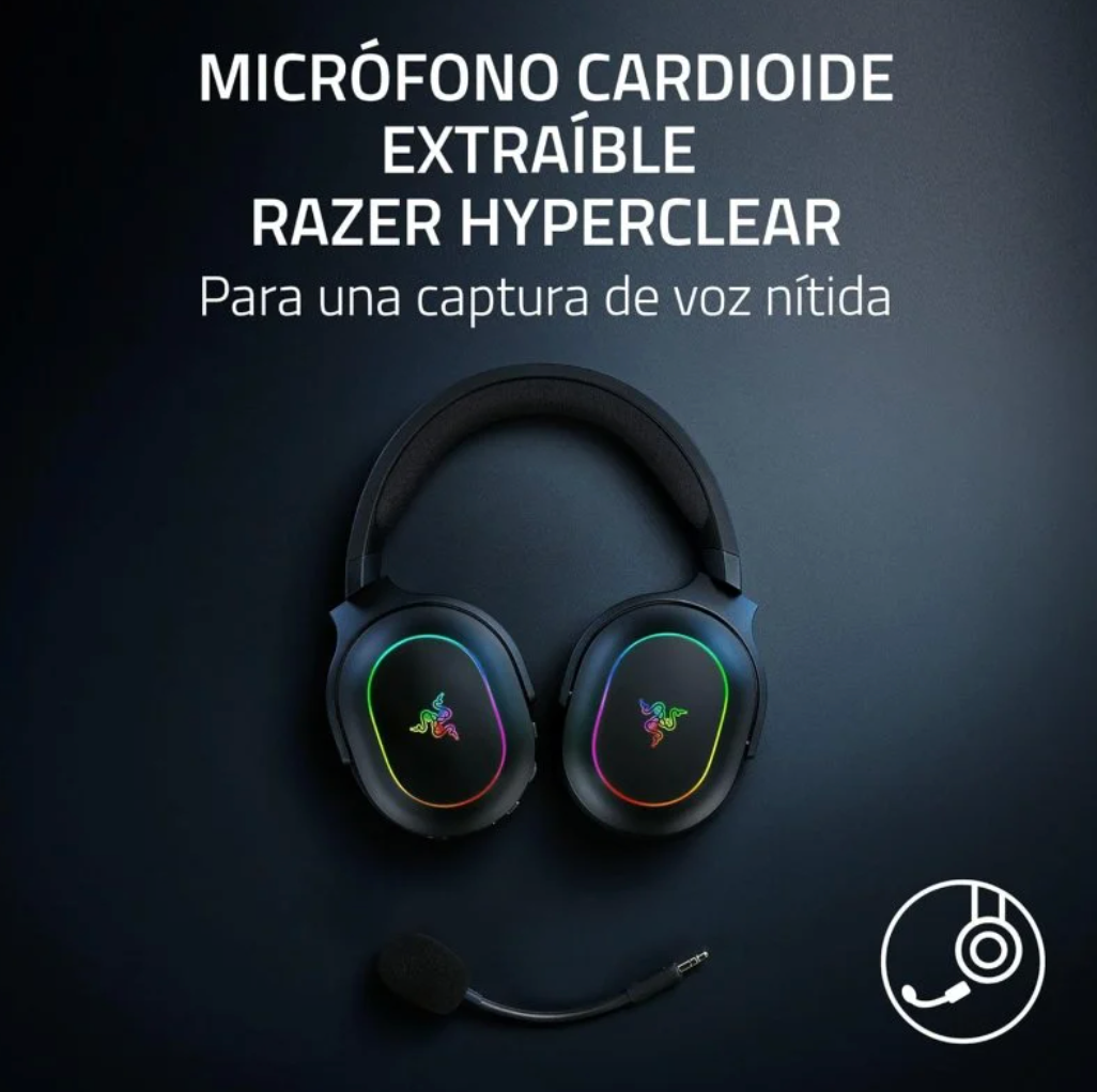 Audifono Gamer Inalambrico Razer Barracuda X Chroma Negro – imagen 3