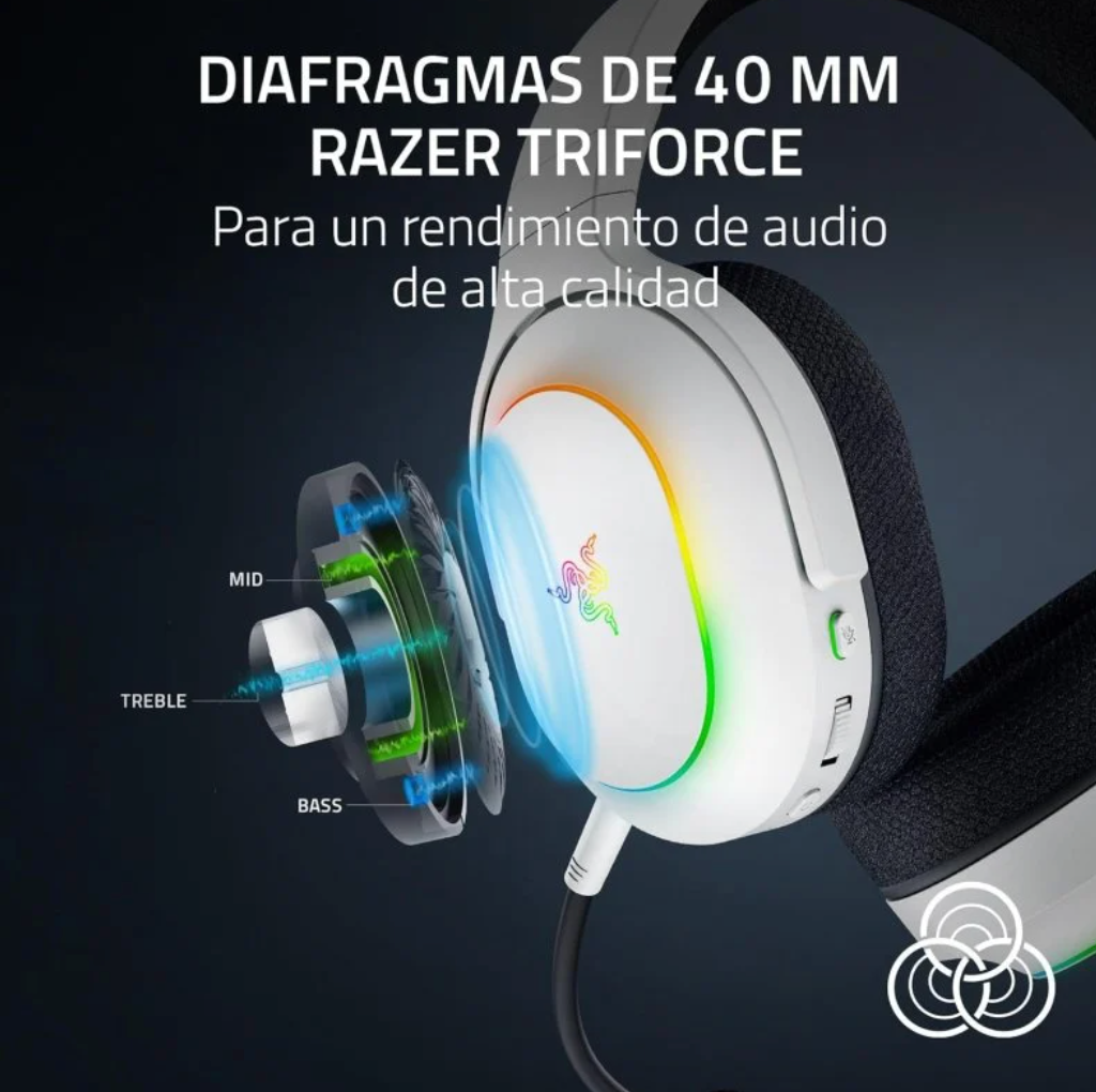 Audifono Gamer Inalambrico Razer Barracuda X Chroma Blanco – imagen 2