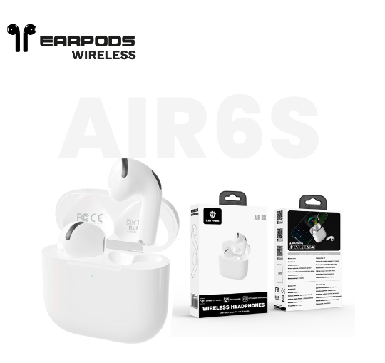 Audífonos In Ear Bluetooth Lenyes Air 6s Blanco – imagen 2