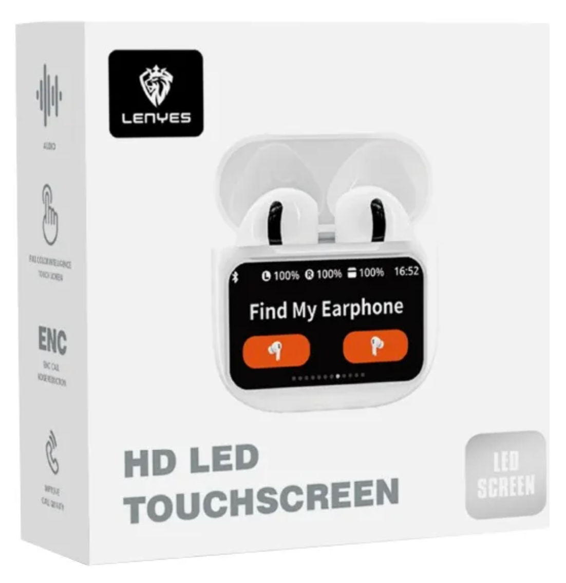 Audífonos In Ear Bluetooth Lenyes Air 12 Enc Blanco – imagen 2