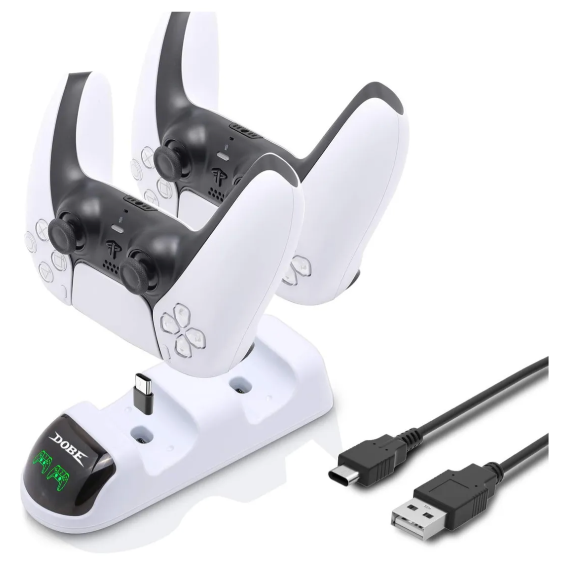 Cargador Dual Base Para Mandos Ps5 Dobe Tp5-0506 Blanco – imagen 2
