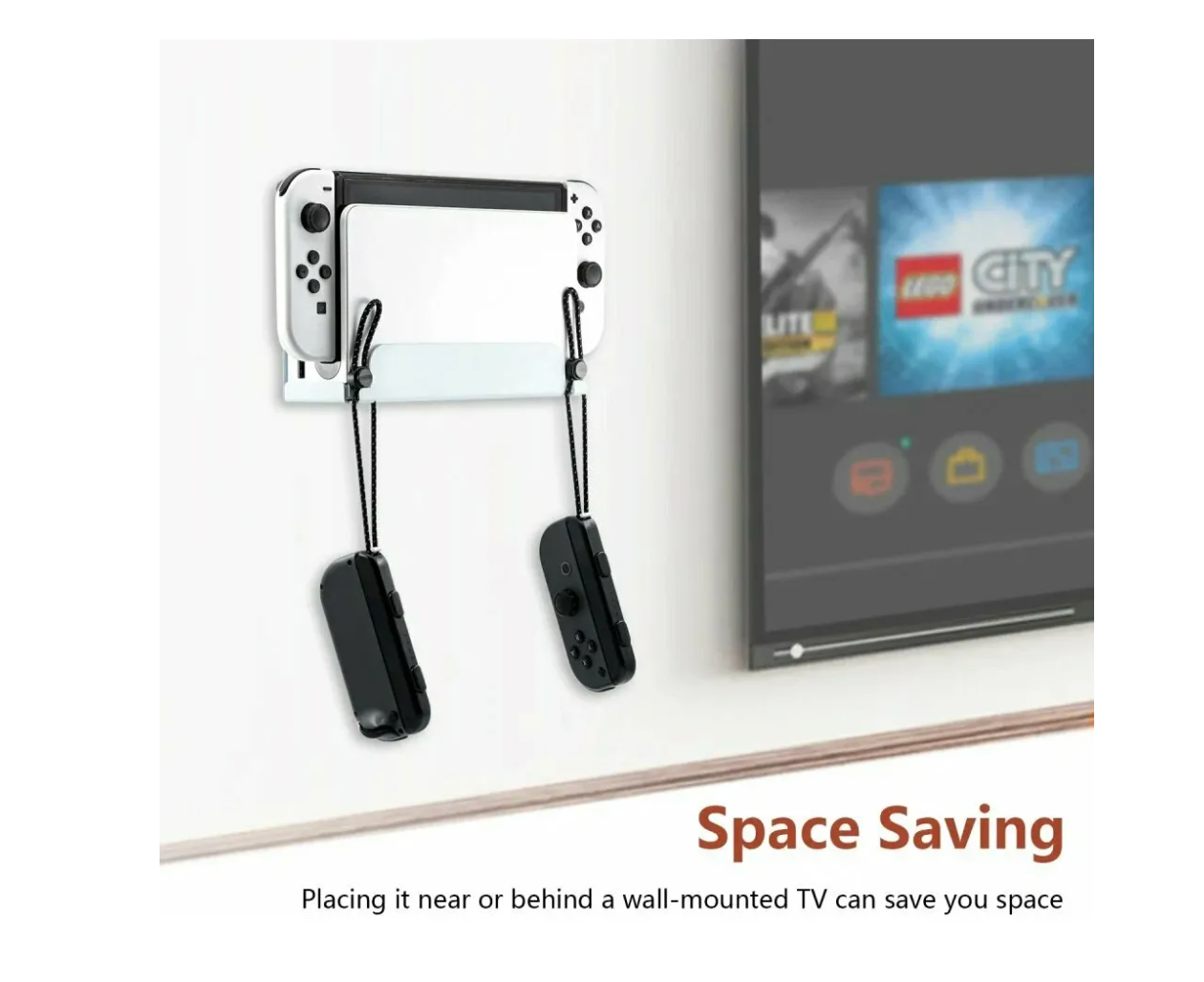 Soporte Pared Muro Nintendo Switch Y Oled Jys Ns230 Blanco – imagen 3