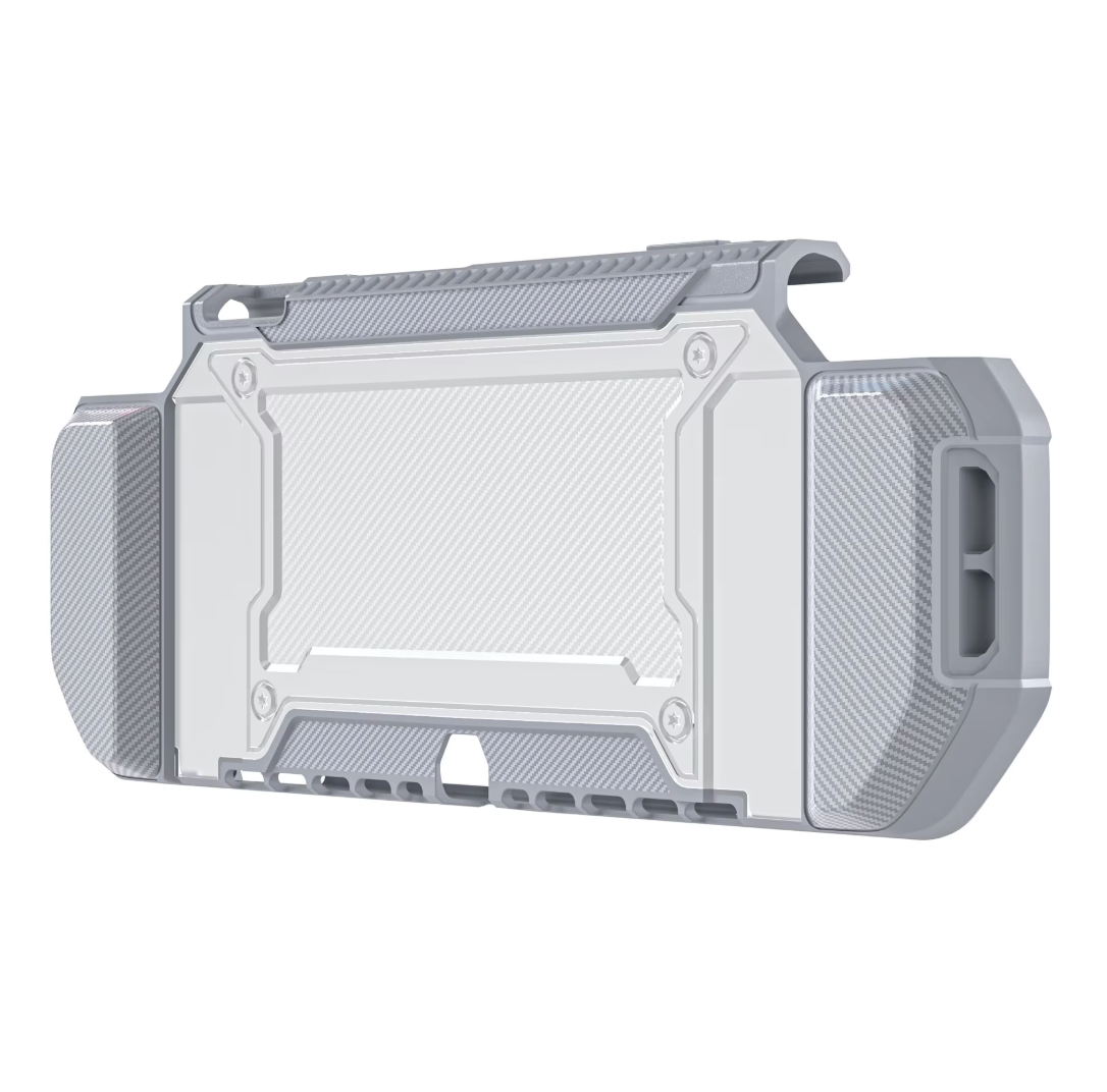 Carcasa Protectora Rigida Para Nintendo Switch Oled Integrated Gris