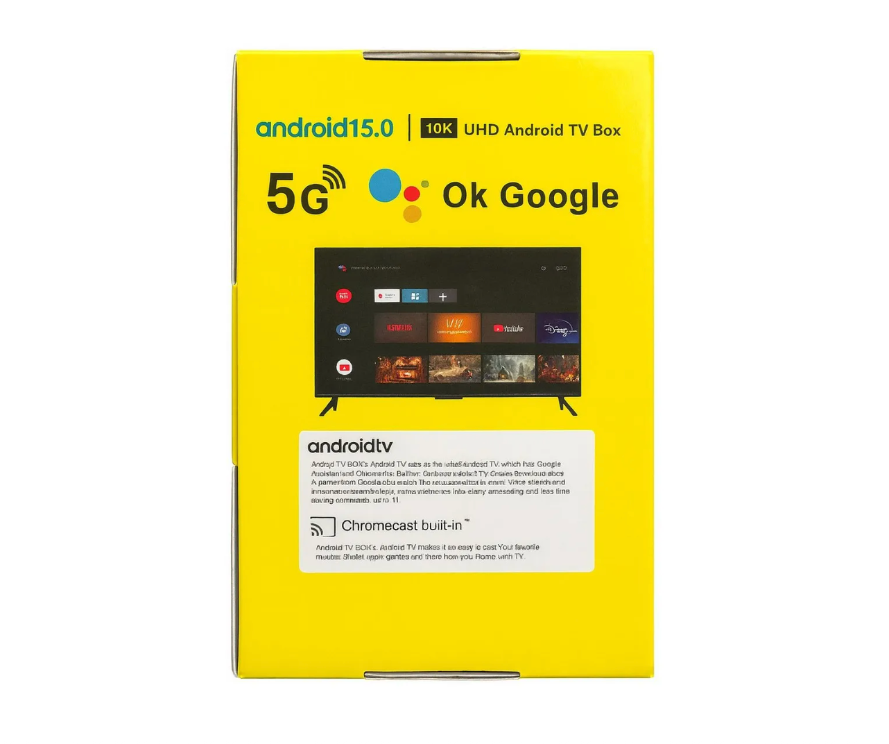 Android Tv Box 15.0 Uhd 10k 128 Gb 8gb Ram Wifi 5g Negro – imagen 5