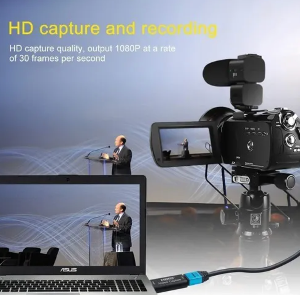 Capturadora Video Hdmi Usb Soporta 1080p 4k Negro – imagen 6
